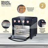 Morphy Richards AirCrisp 25 Litre Air Fryer Oven| In built Air Fryer and OTG| Capacity - 25L|Product Warranty - 2 Years|Black and Rose Gold