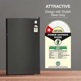 Godrej 97 L 1 Star Direct Cool Single Door Refrigerator With Jumbo Vegetable Tray (RD CHAMP 114A WPF FS ST, Fossil Steel) Visit the Godrej Store