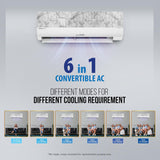 Lloyd Stylus 1.5 Ton 3 Star Wi-Fi Inverter Split AC (6 in 1 Convertible, Changeable AC Panel, 100% Copper, Anti-Viral + PM 2.5 Filter, White & Grey, New Launch GLS18V3KONMY)