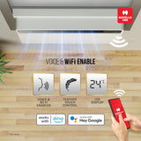 Lloyd 1.5 Ton 5 Star Inverter Window AC (Copper, Convertible 6-in-1 cooling, 4 Way Air Swing, Clean Air Filter,GLW18V5FWTBR, White)
