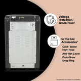 LG 8 Kg 5 Star Smart Inverter Technology Fully Automatic Top Load Washing Machine (T80VBMB4Z, Turbodrum, Auto Prewash, Stainless Steel drum, LED Display, Smart Diagnosis, Middle Black)