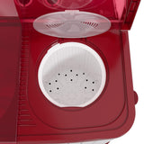 Godrej 7 Kg 5 star Semi-Automatic Top Loading Washing Machine (WSAXIS DX 70 5.0 SN2 T WNRD, Wine Red, 100% rust proof poly propylene body)