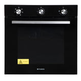 Faber 80L Built-In Black Finish Oven || Push/Pull Knob Control with Digital Display || 6 Cooking Functions with Rotisserie, Grill Rack, Universal Pan|| FBIO 80L 6F BK, Free 1 Year Extended warranty