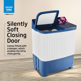 Voltas beko, A Tata Product 8.5 kg 5 Star Semi-Automatic Top Load Washing Machine With Double Water Fall technology (WTT85DBLG/FLRB5, Blue, Special Pulsator & 5 Knob Control Method)