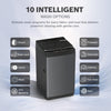Bosch 9 KG 5 Star Fully Automatic Top Loading Washing Machine,Inbuilt Heater,Glass Lid with chrome finish,Tempered Glass with Soft Closing Lid,Unique display with 10 Button, Vietnam Black,(WOE90EV0IN)