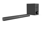 Panasonic SC-HT260GW-K 2.1 Ch Convertible Soundbar, 80 W, Bluetooth, USB, RCA, AUX Inputs, Wall Mountable, Remote Control (Black)