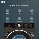 IFB 8 Kg 5 Star Front Load Washing Machine 2X Power Steam (SENATOR MXS 8012, Mocha, In-built Heater, 4 years Comprehensive Warranty)
