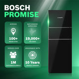 Bosch 335L, 3 Star, MaxFlex Convert Frost Free Triple Door Refrigerator | 8-in-1 Convertible Storage Modes | 57L Extra Convertible Zone | Cool Extend up to 18 hours (CMC36K23NI, Black Pearl, 2026)