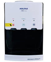 Voltas Spring TT PLUS Table Top Water Dispenser with Three Temperature Tap and Compact Design (White and Black), 5 liters