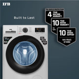 IFB 7 Kg 5 Star Front Load Washing Machine 2X Power Steam (SERENA ZSS 7010, Silver & Black, In-built Heater, 4 years Comprehensive Warranty)