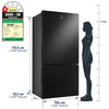 Electrolux 496L 1 Star Double Door Refrigerator with AI CoolAssist, Bottom Mount Freezer, GreenZone Technology, Cooling 360, Inverter, Frost Free, UltimateTaste 700, EBE5002C-B, Matte Charcoal Black