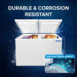 Blue Star HT4-N350 350L Hard Top Double Door Convertible Deep Freezer | 310L Storage | 4 Star | White