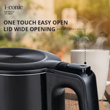 Havells I-Conic 1.5 Litre Digi Kettle With Double Wall And 304 Stainless Steel Tank (Black),1600 Watts