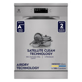 Electrolux 15 Place Settings Dishwasher Machine for Home, Fully Automatic with AirDry, Stainless Steel, UltimateCare 700, ESZ69300SX
