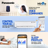 Panasonic EU 7 in 1 Convertible 1.5 Ton 5 Star Inverter Split Smart AC (100% Copper Condenser, CS/CU-EU18BKY5XFM), 55°Tested, PM0.1 Filter, Ag Clean, 4Way Swing, High CFM & Eco tough Outdoor