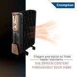 Crompton 11F OFR Heater – 2500W + 400W Fan, Fast Heating (Open Box / Without Box)