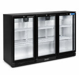 Blue Star 3 Door Back Bar Chiller BC350A | Back Bar Storage, 3 Door Design, Model BC350A, Commercial Chiller, Bar Use