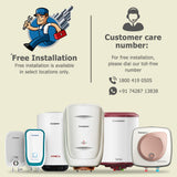 Crompton Amica 15-L 5 Star Rated Storage Water Heater (Geyser) with Free Installation (Black and White)