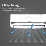 Hitachi 2 Ton Class 5 Star, 4-Way Swing, ice Clean, Xpandable+, Inverter Split AC (100% Copper, Dust Filter, 5500STXL RAS.V522PCBISH1, White)