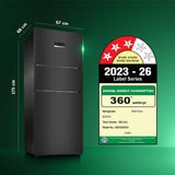 Bosch 302L, 3 Star, MaxFlex Convert Frost Free Triple Door Refrigerator | 8-in-1 Convertible Storage Modes | 57L Extra Convertible Zone | Cool Extend up to 18 hours (CMC33S33VI, Cosmic Steel)