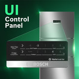 Bosch 302L, 3 Star, MaxFlex Convert Frost Free Triple Door Refrigerator | 8-in-1 Convertible Storage Modes | 57L Extra Convertible Zone | Cool Extend up to 18 hours (CMC33K03NI, Smokey Steel)