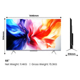 Haier 139 cm (55) P7GT Series 4K Ultra HD Smart LED Google TV 55P7GT-P (Grey)