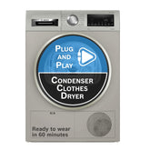 Bosch 8 kg Fully Automatic Front Load Condenser Tumble Dryer (WPG23108IN, 5 Drying Options, 14 Programs, Allergy Plus, 100% Drying with 0% Effort, Inbuilt Heater, Silver)