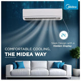 Midea 2 Ton 3 Star Split Inverter AC - White (24K 3 Star Santis Neo DLX Inverter R32 Split AC, Copper Condenser)