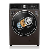 IFB 10 Kg/7 Kg/3 Kg 3-in-1, AI Powered, Fully Automatic Washer Dryer Refresher (Laundrimagic®, EXECUTIVE PLUS ZXM, 9 Swirl Wash, Eco Inverter Technology, Mocha)