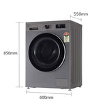 LG 8 Kg 5 Star Inverter Direct Drive Front Load Washing Machine (FHB1208Z4P, Platinum Silver,