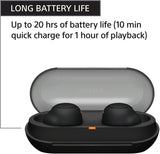 Sony WF-C500 TWS Earbuds – 20Hr Battery, IPX4, Bluetooth 5.0 (Black) (Open Box / Without Box)