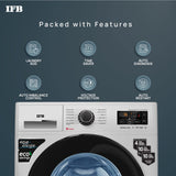 IFB 7 Kg 5 Star Front Load Washing Machine 2X Power Steam (SERENA ZSS 7010, Silver & Black, In-built Heater, 4 years Comprehensive Warranty)