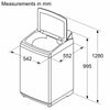 Bosch Series 2 6.5 kg 680 RPM Fully Automatic Top Load Washing Machine – WOE653D0IN