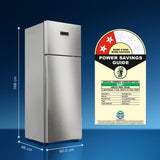 Bosch 269L, 2 Star, Frost Free Double Door Refrigerator | 6-in-1 Convertible Modes | 80min Convert | Touch Panel | Extend Cool up to 18 hrs | SuperFreeze (CTC29S22VI, Fine Steel, 2026)