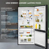 Electrolux 496L 1 Star Double Door Refrigerator with AI CoolAssist, Bottom Mount Freezer, GreenZone Technology, Cooling 360, Inverter, Frost Free, UltimateTaste 700, EBE5002C-B, Matte Charcoal Black