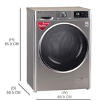 LG 7 kg Inverter Wi-Fi Enabled with STS-VCM & TurboWash Fully Automatic Front Load Washing Machine with In-built Heater Grey (FHT1207SWS)