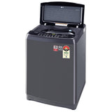 LG 10 Kg 5 Star Inverter TurboDrum Fully Automatic Top Loading Washing Machine Appliance (T10SJMB1Z, Jet Spray+, Smart Closing Door, Middle Black)