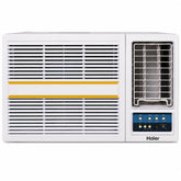 Haier 1.5 Ton 3 Star Inverter Window AC, Copper Condenser, Turbo Cooling, Long Air Throw, Anti-Bacterial Filter, Heavy Duty Cooling at 54°C, White, HWA18-W3NB-PI