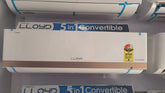 Lloyd Bliss 1.5 Ton 3 Star Inverter Split AC (5 in 1 Convertible, 100% Copper, Turbo Cool, Smart 4-Way Swing, Anti-Viral + PM 2.5 Filter, GLS18I3KWBBA, White)