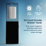 Haier Floor Standing Water Dispenser, Hot, Cold & Normal Water, LED Indicator, Child Lock, Anti-Rodent, Anti-Corrosive, Midnight Black | Pro Series – HWD-3BPFMR