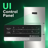 Bosch 302L, 3 Star, MaxFlex Convert Frost Free Triple Door Refrigerator | 8-in-1 Convertible Storage Modes | 57L Extra Convertible Zone | Cool Extend up to 18 hours (CMC33S03NI, Fine Steel)