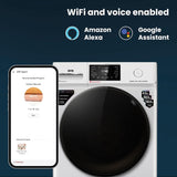 IFB 7 Kg 5 Star Powered by AI with 9 Swirl Wash, WiFi, Fully Automatic Front Load Washing Machine (SERENA SXN 7012 CMS, Steam Refresh Program with Eco Inverter, Rich Silver)