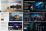 Hisense 65A6S 65 Inch 4K Ultra HD Smart LED TV, Dolby Vision, AI 4K Upscaler, VIDAA U9 OS