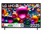 LG 164 cm (65) 4K UHD AI UA8250 Smart TV with α7 AI Processor Gen8, Filmmaker Mode with Dolby Atmos, 2025