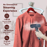 Falcon 1100W Handheld Garment Steamer – Blue | Model GHGGSDEB110