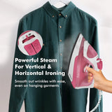 Tru-Steam 1600W Steam Iron – Powerful Steam Iron for Effortless Wrinkle Removal (GHGSIEHU160)