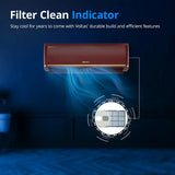 Voltas 1.5 Ton 3 Star Split Inverter AC - Red, Gold (183V VERTIS COLOR DW ZEN, Copper Condenser)(183 V VERTIS COLOR DW ZEN(S)