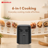 Havells Prolife Aero 4.2L Air Fryer | 6-in-1 Cooking | 85% Less Oil | AeroCrisp Technology