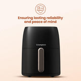 Crompton Ameo 4.2L Digital Air Fryer | 1400W Quick Fry Technology | Oil-Free Healthy Cooking | Super Helix Heating Element | Digital Display with Indian Preset Menus