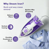 HAVELLS Husky 2200 W Steam Iron with Auto Shut Off, Steam Boost, Vertical, Horizontal Ironing, Anti Drip, Self-Cleaning & Anti Calc Technology (Purple)